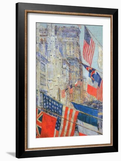 Day of Allied Victory, 1917-Childe Hassam-Framed Art Print