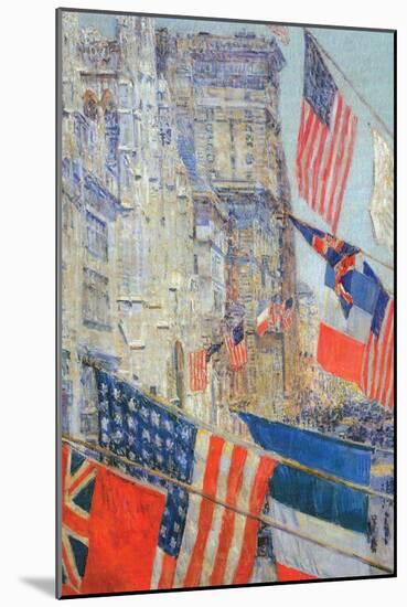 Day of Allied Victory, 1917-Childe Hassam-Mounted Art Print