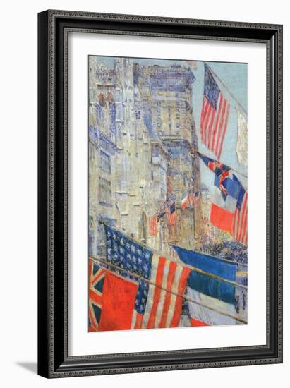 Day of Allied Victory, 1917-Childe Hassam-Framed Art Print