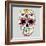 Day of the Dead Colorful Skull with Floral Ornament-Alisa Foytik-Framed Art Print