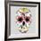 Day of the Dead Colorful Skull with Floral Ornament-Alisa Foytik-Framed Art Print