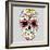 Day of the Dead Colorful Skull with Floral Ornament-Alisa Foytik-Framed Art Print