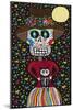 Day of the Dead Girl with Cat-Kerri Ambrosino-Mounted Giclee Print