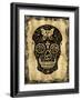 Day of the Dead in Black & Gold-Martin Wagner-Framed Giclee Print