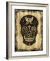 Day of the Dead in Black & Gold-Martin Wagner-Framed Giclee Print