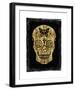Day of the Dead in Gold & Black-Martin Wagner-Framed Giclee Print