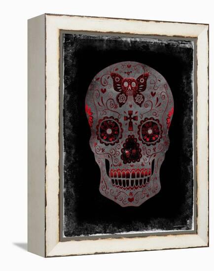 Day of the Dead in Red-Martin Wagner-Framed Stretched Canvas