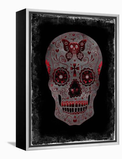 Day of the Dead in Red-Martin Wagner-Framed Stretched Canvas