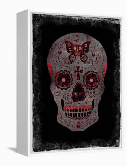 Day of the Dead in Red-Martin Wagner-Framed Stretched Canvas