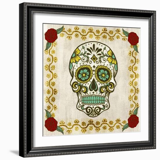 Day of the Dead IV-Grace Popp-Framed Art Print