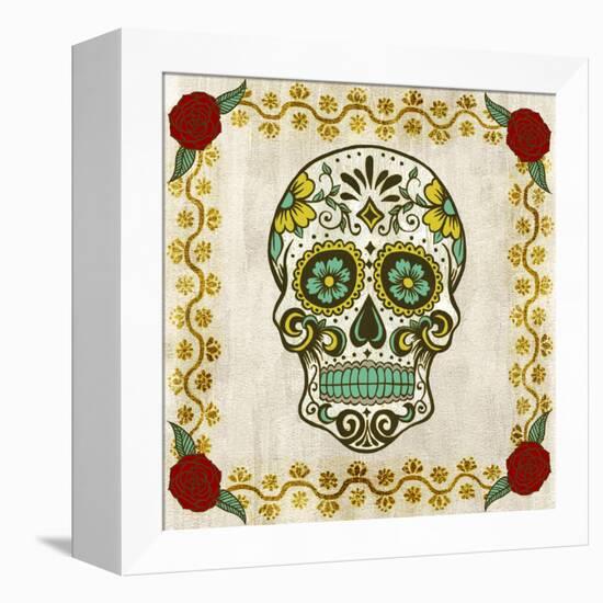 Day of the Dead IV-Grace Popp-Framed Stretched Canvas