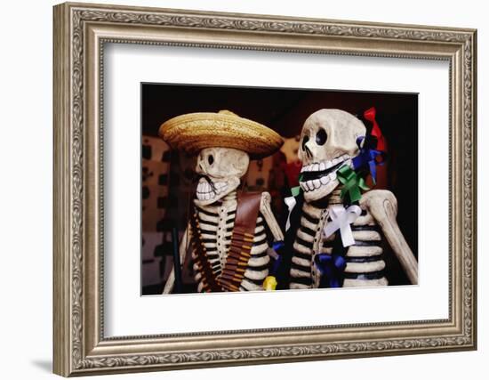 Day of the Dead Skeleton Figures-Danny Lehman-Framed Photographic Print