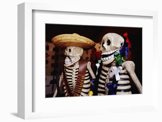 Day of the Dead Skeleton Figures-Danny Lehman-Framed Photographic Print