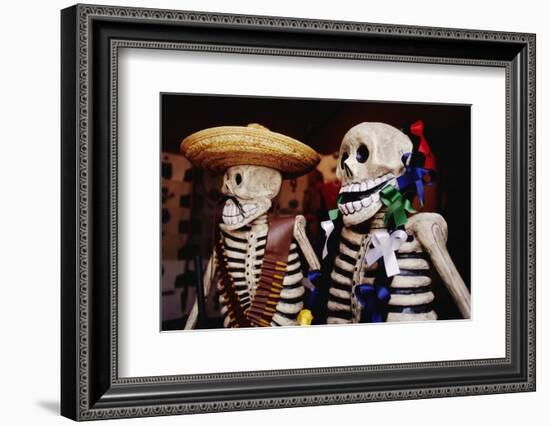 Day of the Dead Skeleton Figures-Danny Lehman-Framed Photographic Print