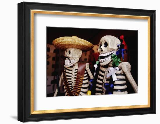 Day of the Dead Skeleton Figures-Danny Lehman-Framed Photographic Print