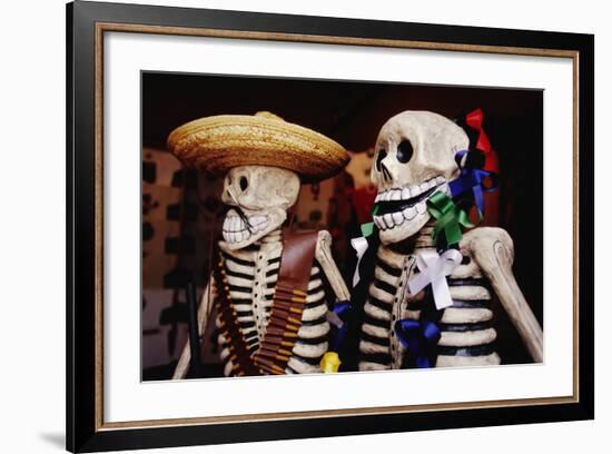 Day of the Dead Skeleton Figures-Danny Lehman-Framed Photographic Print