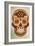 Day of the Dead Skull I-Anna Polanski-Framed Art Print