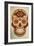 Day of the Dead Skull I-Anna Polanski-Framed Art Print