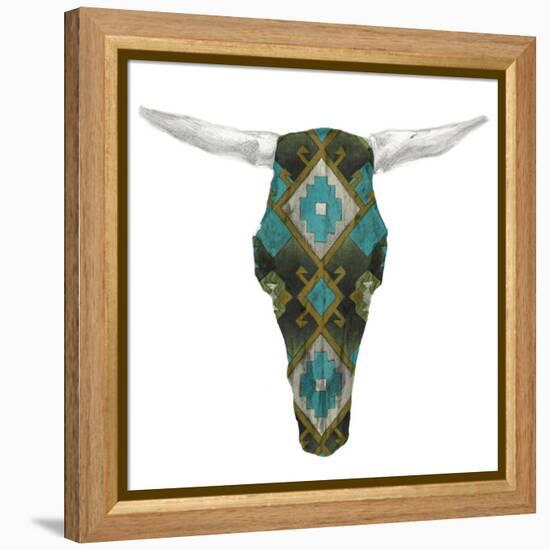 Day of the Dead Skull Mount II-Studio W-Framed Stretched Canvas