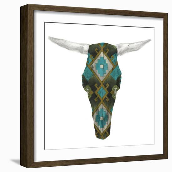 Day of the Dead Skull Mount II-Studio W-Framed Premium Giclee Print