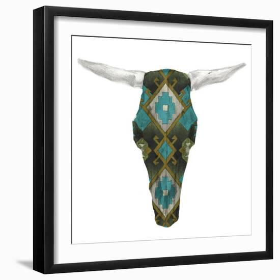 Day of the Dead Skull Mount II-Studio W-Framed Premium Giclee Print