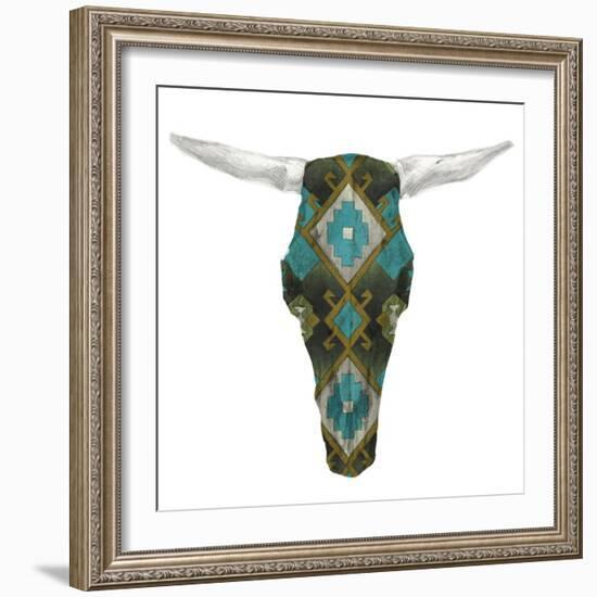 Day of the Dead Skull Mount II-Studio W-Framed Art Print