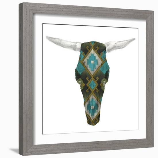 Day of the Dead Skull Mount II-Studio W-Framed Art Print