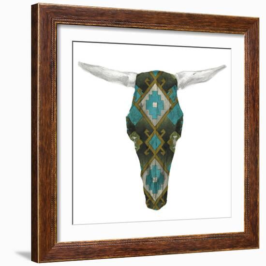 Day of the Dead Skull Mount II-Studio W-Framed Art Print