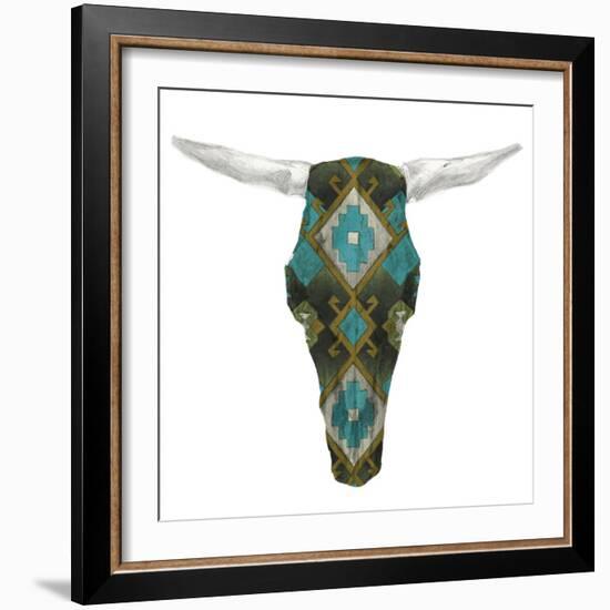 Day of the Dead Skull Mount II-Studio W-Framed Art Print