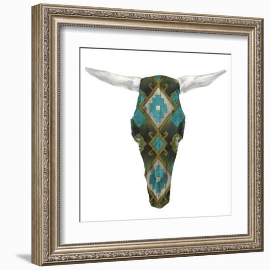 Day of the Dead Skull Mount II-Studio W-Framed Art Print