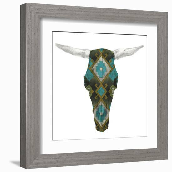 Day of the Dead Skull Mount II-Studio W-Framed Art Print