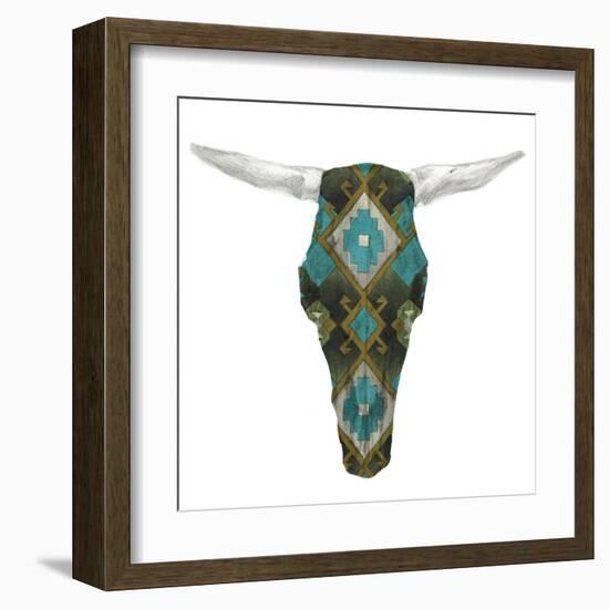 Day of the Dead Skull Mount II-Studio W-Framed Art Print