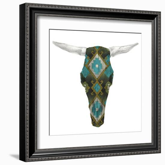 Day of the Dead Skull Mount II-Studio W-Framed Art Print