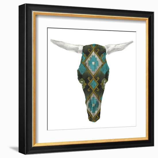 Day of the Dead Skull Mount II-Studio W-Framed Art Print