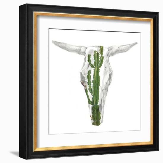 Day of the Dead Skull Mount IX-Studio W-Framed Art Print