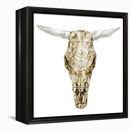 Day of the Dead Skull Mount VIII-Studio W-Framed Stretched Canvas