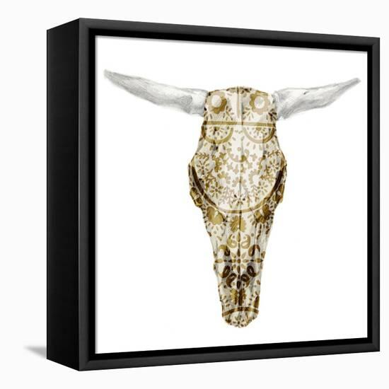 Day of the Dead Skull Mount VIII-Studio W-Framed Stretched Canvas