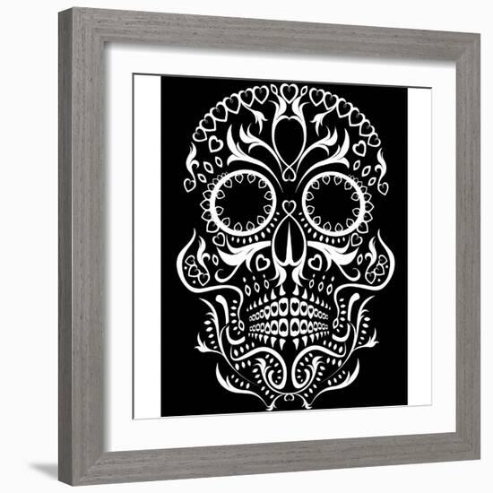 Day of the Dead Skull-lineartestpilot-Framed Photographic Print