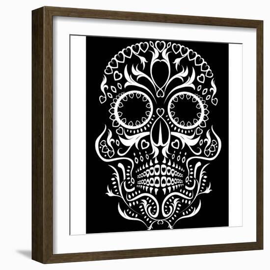 Day of the Dead Skull-lineartestpilot-Framed Photographic Print