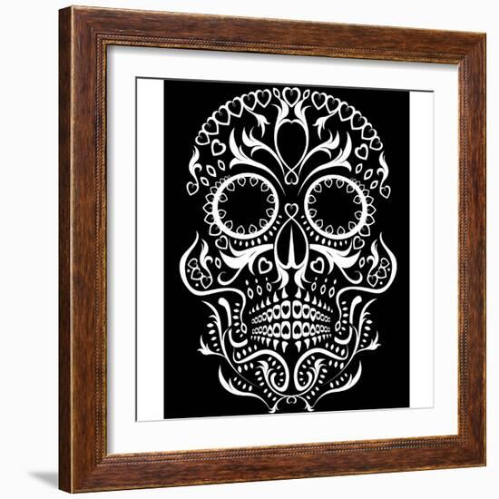 Day of the Dead Skull-lineartestpilot-Framed Photographic Print