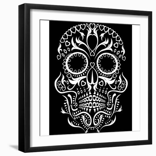 Day of the Dead Skull-lineartestpilot-Framed Photographic Print