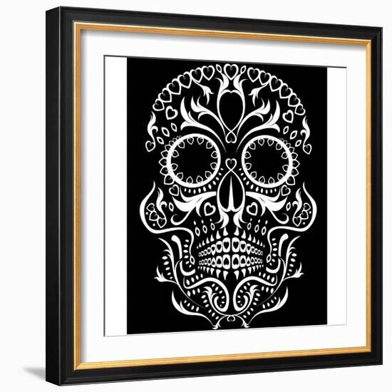 Day of the Dead Skull-lineartestpilot-Framed Photographic Print