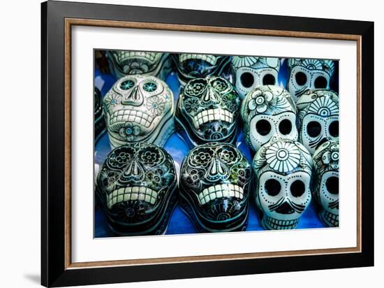 Day of the Dead Souvenir Skulls, Dia De Muertos-AGCuesta-Framed Photographic Print