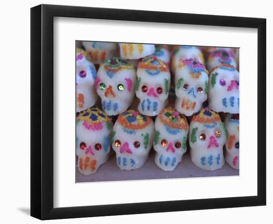 Day of the Dead, Sugar Skull Candy at Abastos Market, Oaxaca, Mexico-Judith Haden-Framed Photographic Print