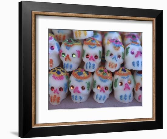 Day of the Dead, Sugar Skull Candy at Abastos Market, Oaxaca, Mexico-Judith Haden-Framed Photographic Print