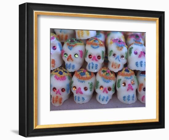 Day of the Dead, Sugar Skull Candy at Abastos Market, Oaxaca, Mexico-Judith Haden-Framed Photographic Print