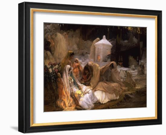 Day of the Prophet at Oued-El-Kebir-Frederick Arthur Bridgman-Framed Giclee Print