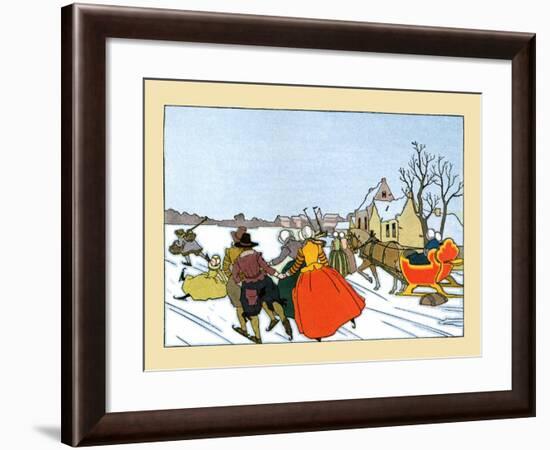 Day On The Ice-Maud & Miska Petersham-Framed Art Print