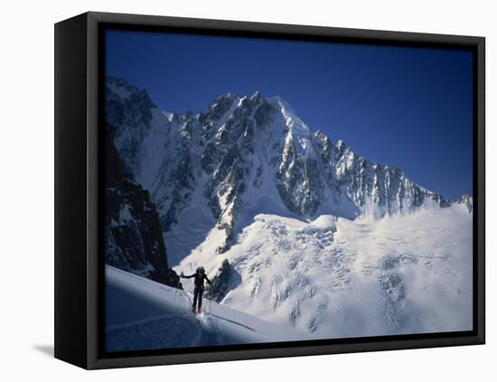 Day One of the Haute Route-Chamonix to Zermatt in the Alps, Chamonix, Haute Savoie, France, Europe-Maxwell Duncan-Framed Premier Image Canvas