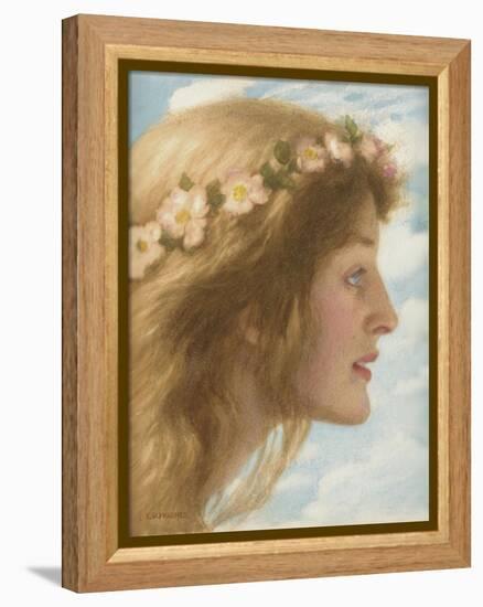 Day (Pencil and Watercolour)-Edward Robert Hughes-Framed Premier Image Canvas